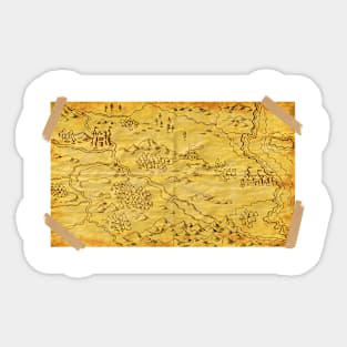 Secret Map Sticker